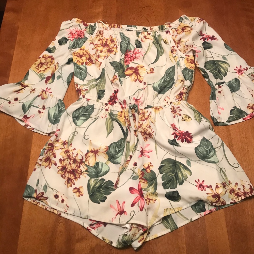 Floral romper summer